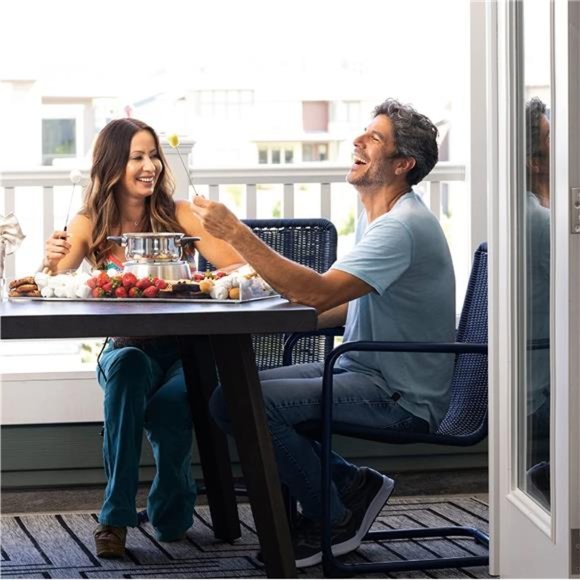 6-Cup Stainless Steel Electric Fondue Pot Set with Temperature Control, 6 Color - Picture 3 of 6